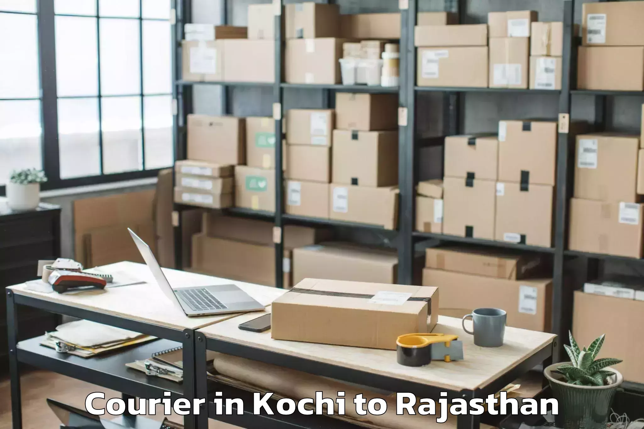 Book Kochi to Kotputli Courier Online